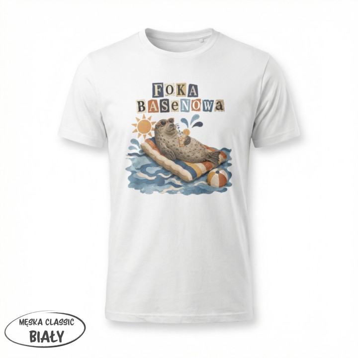Koszulka - Foka Basenowa - Galeria - (11)_F190_MEN_White
