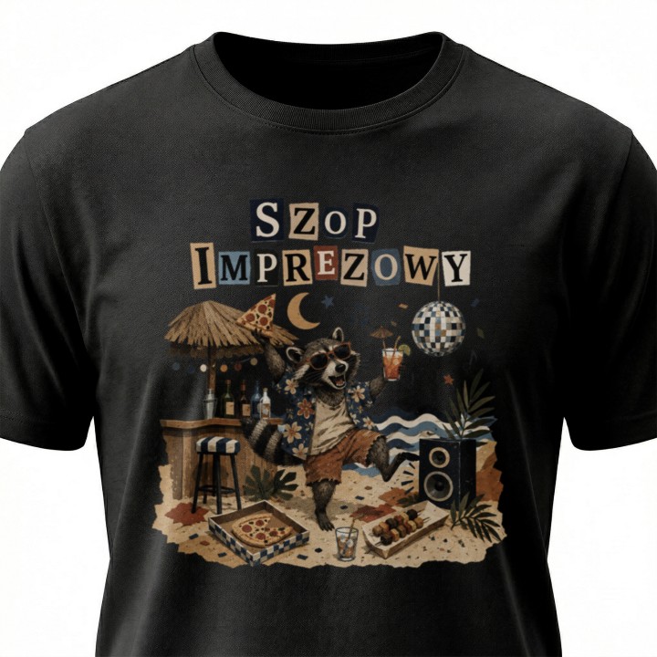Koszulka - Szop imprezowy - Galeria - (000_1)_UNI_BLACK
