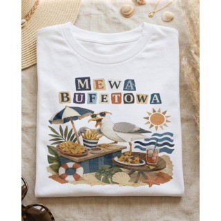 Koszulka Mewa Bufetowa – Śmieszny T-shirt na wakacje