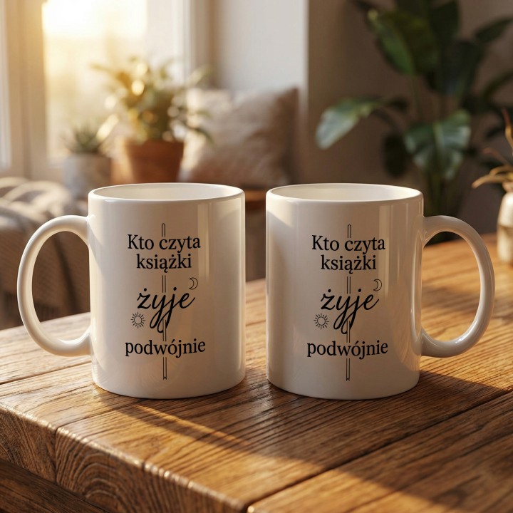 Kubek - kto czyta książki żyje podwójnie - Main - (B)_1_Basic-White_11Oz