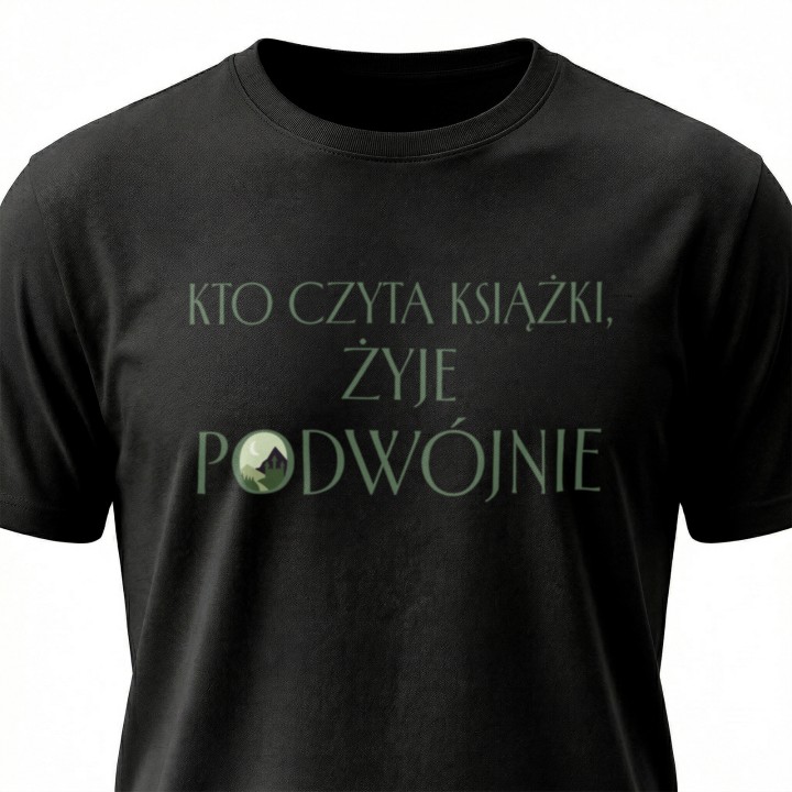 Koszulka - Kto czyta książki żyje podwójnie - Galeria - (000_1)_UNI_BLACK