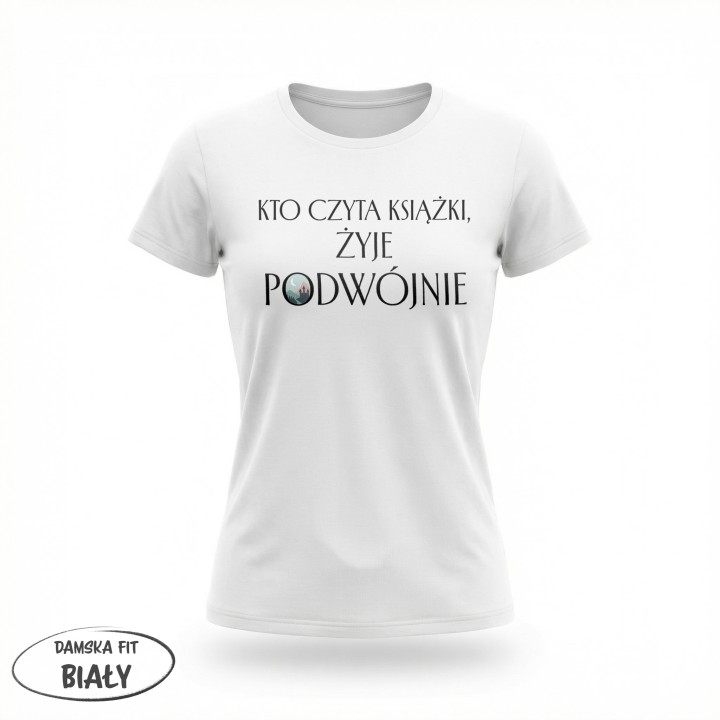 Koszulka - Kto czyta książki żyje podwójnie - Galeria - (01)_F190_LADY_White