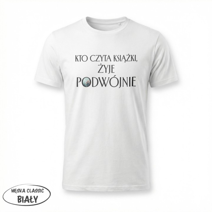 Koszulka - Kto czyta książki żyje podwójnie - Galeria - (11)_F190_MEN_White