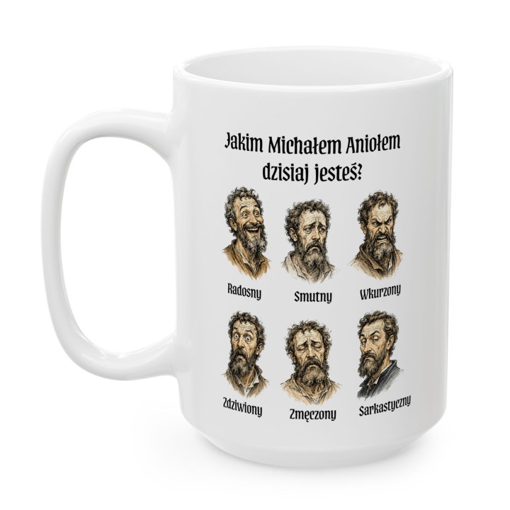 Kubek - Jakim Michałem Aniołem Jesteś? - Main - (B)_1_Basic_White_15Oz