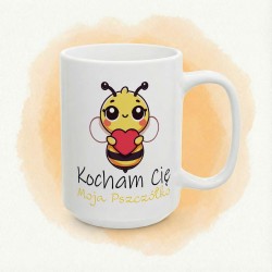 Kubek „Kocham Cię Moja Pszczółko” - urocza pszczółka z serduszkiem