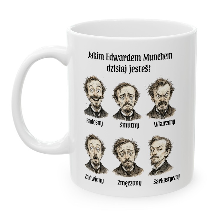 Kubek - Jakim Edwardem Munchem dzisiaj jesteś? - Main - (B)_1_Basic-White_11Oz