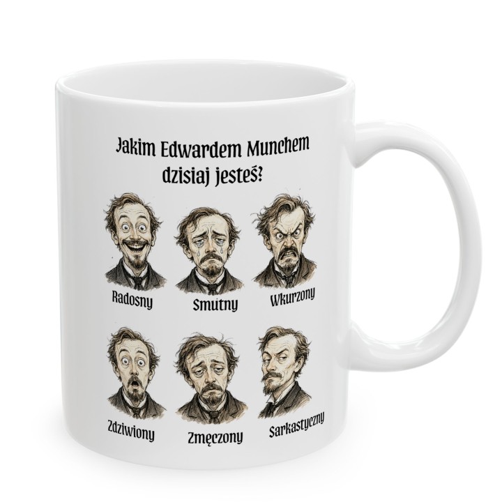 Kubek - Jakim Edwardem Munchem dzisiaj jesteś? - Main - (B)_1_Basic-White_11Oz