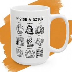 Kubek ceramiczny Historia Sztuki Koty – Galeria Wybitnych Dachowców