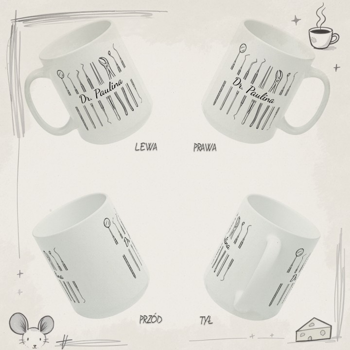 Kubek dla Dentysty z imieniem - Galeria - (B)_4Side_Grid