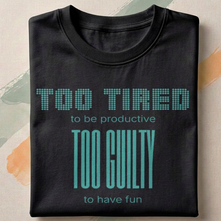 Koszulka - Too tired to be productive - Galeria - (000)_Miniatury