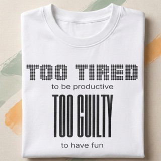 Koszulka - Too tired to be productive - Galeria - (000)_Miniatury