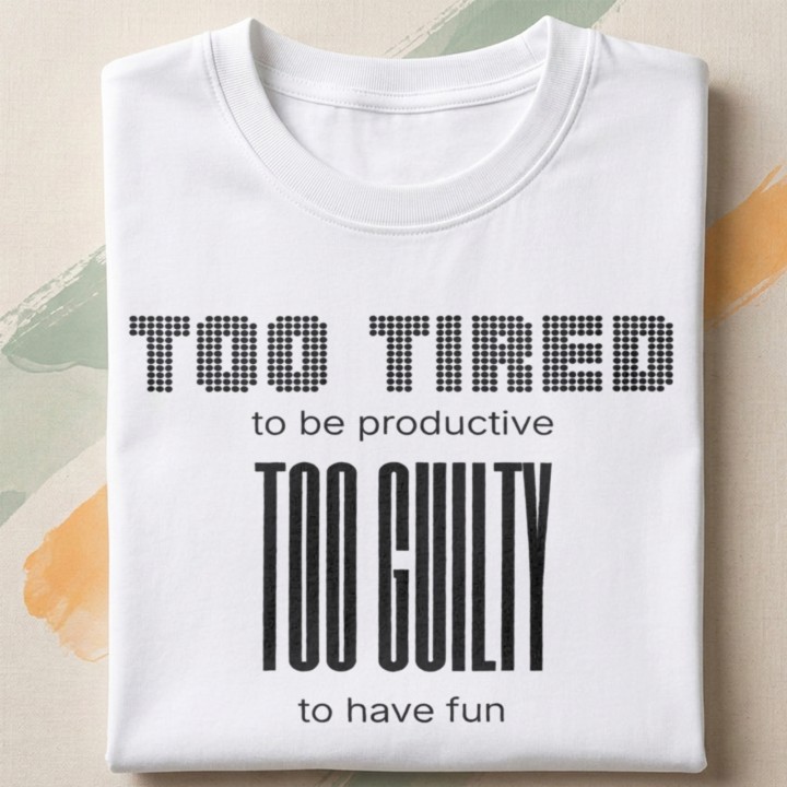Koszulka - Too tired to be productive - Galeria - (000)_Miniatury