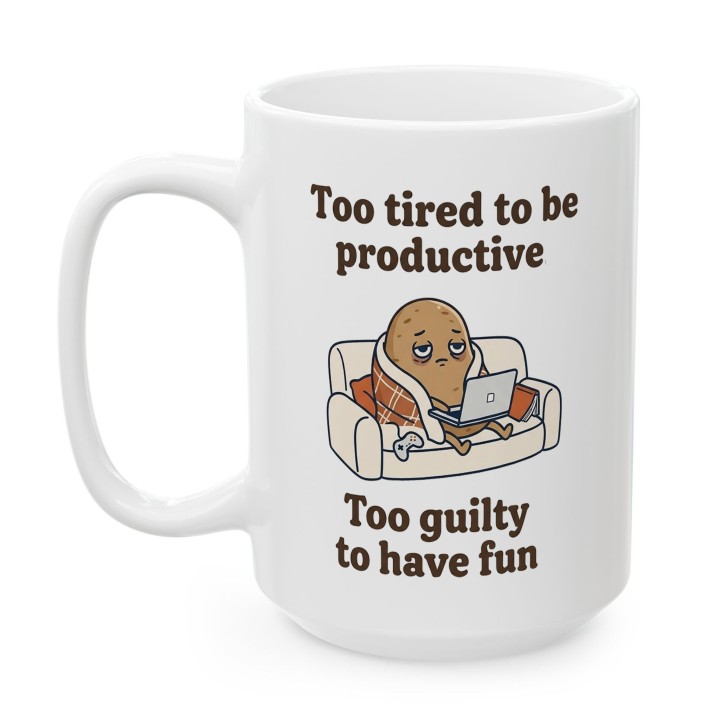 Kubek Too Tired to Be Productive – WręczWspaniale