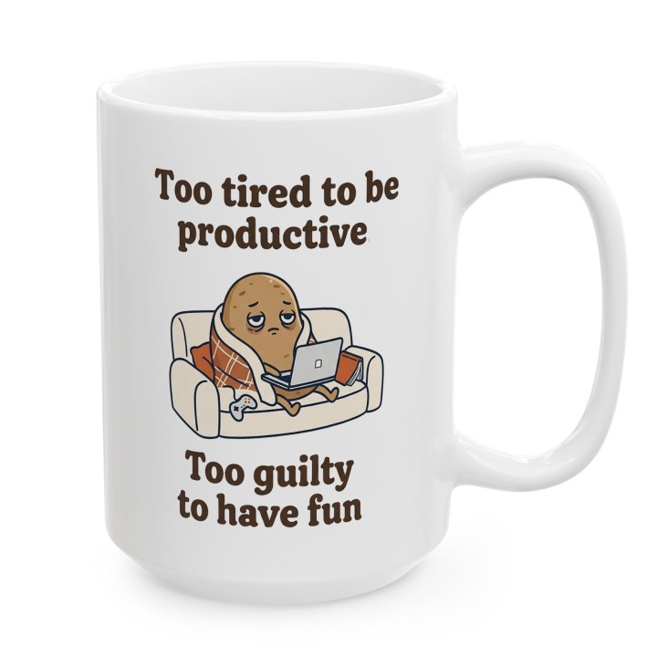 Kubek Too Tired to Be Productive – WręczWspaniale