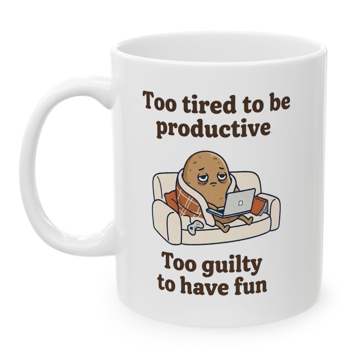Kubek Too Tired to Be Productive – WręczWspaniale