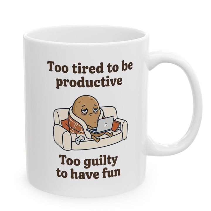 Kubek Too Tired to Be Productive – WręczWspaniale