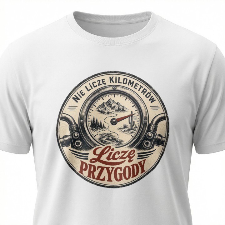 Koszulka - dla motocyklistów - nie liczę kilometrów liczę przygody - Galeria - (000_2)_UNI_WHITE