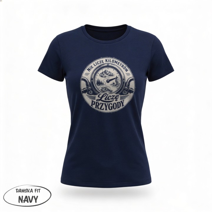 Koszulka - dla motocyklistów - nie liczę kilometrów liczę przygody - Galeria - (08)_F190_LADY_Navy