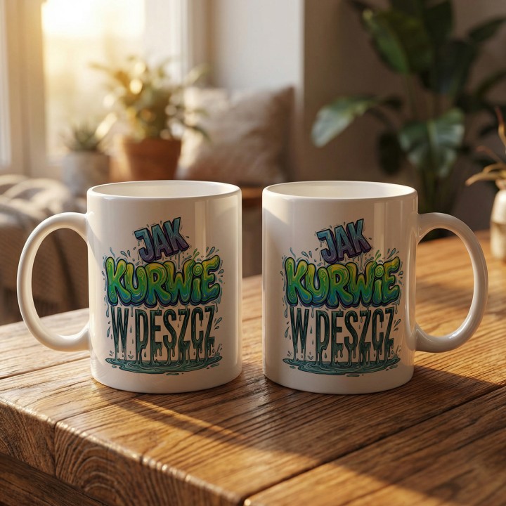 Kubek - Jak kurwie w deszcz - Main - (B)_1_Basic-White_11Oz