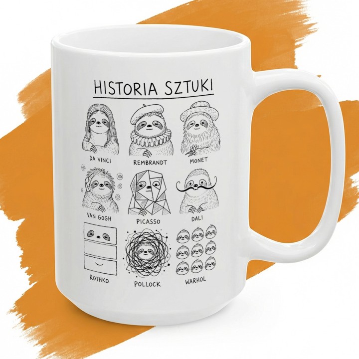Kubek - Historia sztuki z Leniwcem - Cover - (B)_Basic_Miniatura_WW