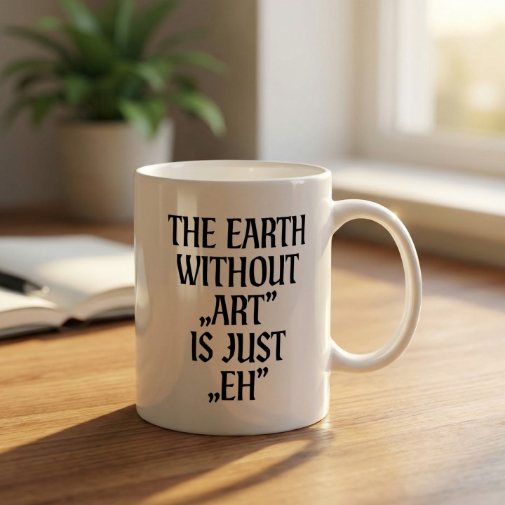 Kubek - The earth without Art is just EH - Main - (B)_1_Basic-White_11Oz