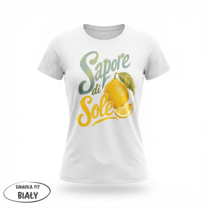 Koszulka - Vita al Sole - Cytryna Sapore di Sole - Galeria - (01)_F190_LADY_White