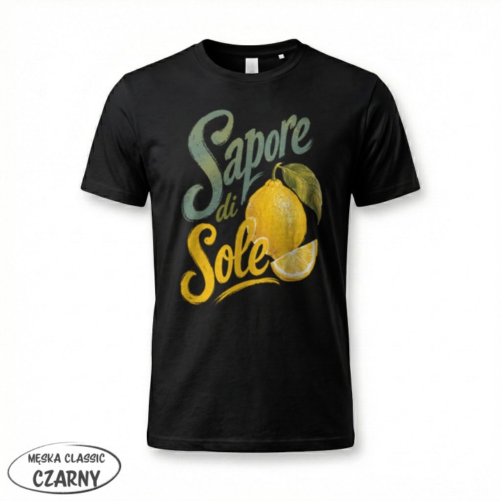 Koszulka - Vita al Sole - Cytryna Sapore di Sole - Galeria - (12)_F190_MEN_Black
