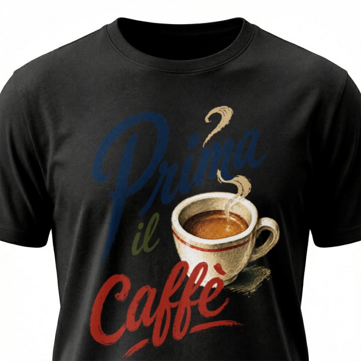 Koszulka - Vita al Sole - Kawa Prima il Caffe - Galeria - (000_1)_UNI_BLACK