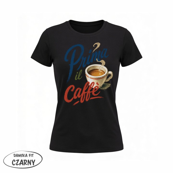 Koszulka - Vita al Sole - Kawa Prima il Caffe - Galeria - (02)_F190_LADY_Black