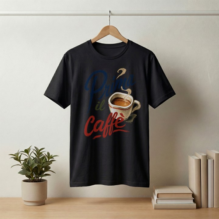 Koszulka - Vita al Sole - Kawa Prima il Caffe - Galeria - (000_1)_UNI_BLACK