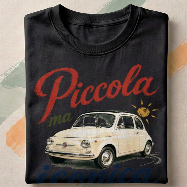 Koszulka - Vita al Sole - Fiat 500 Piccola ma iconica - Galeria - (000)_Miniatury