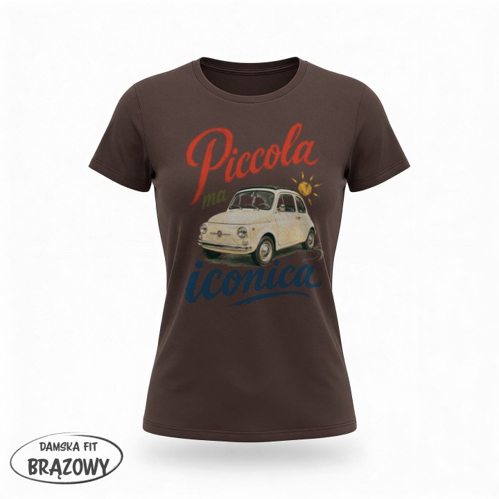 Koszulka - Vita al Sole - Fiat 500 Piccola ma iconica - Galeria - (03)_F190_LADY_Brown