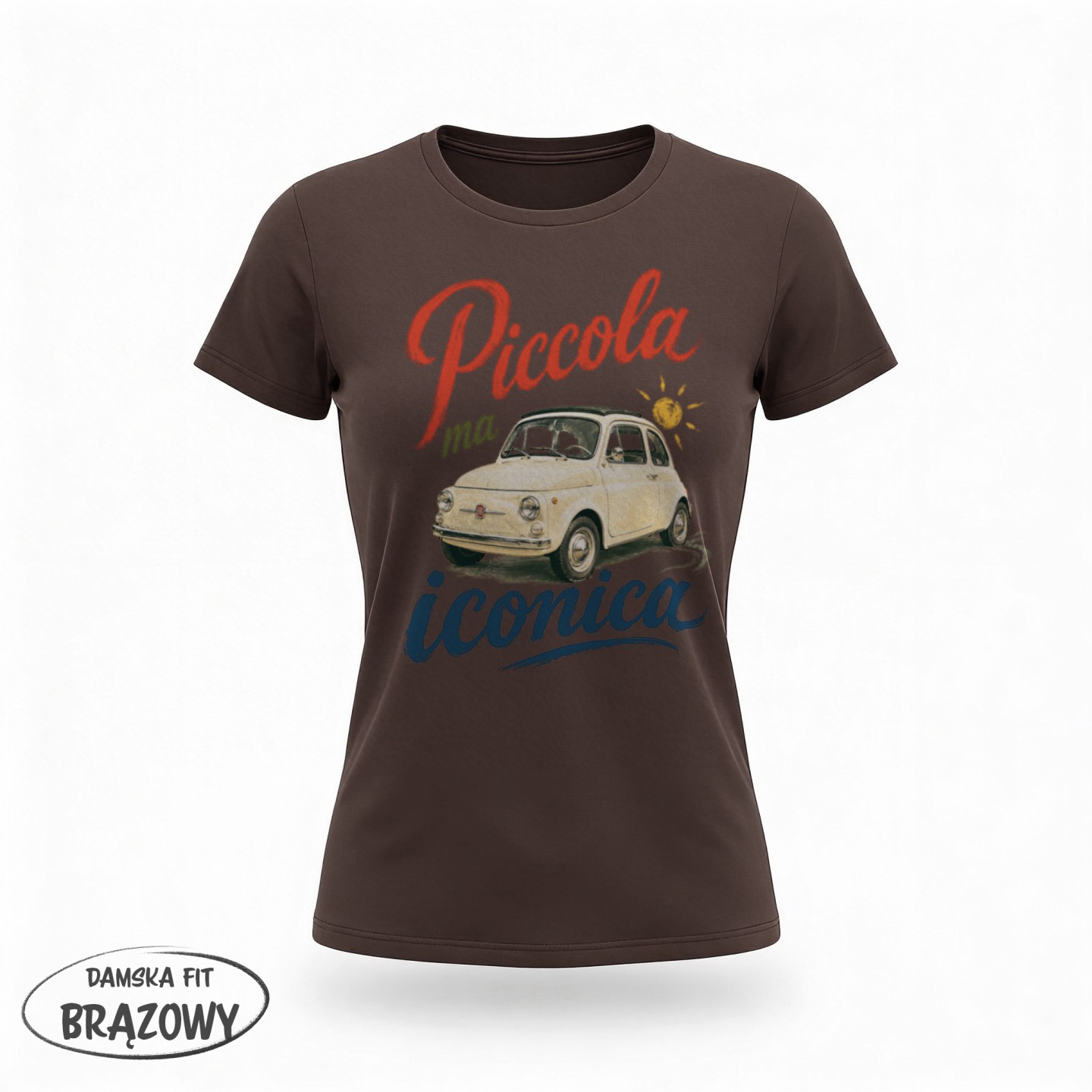 Koszulka - Vita al Sole - Fiat 500 Piccola ma iconica - Galeria - (03)_F190_LADY_Brown