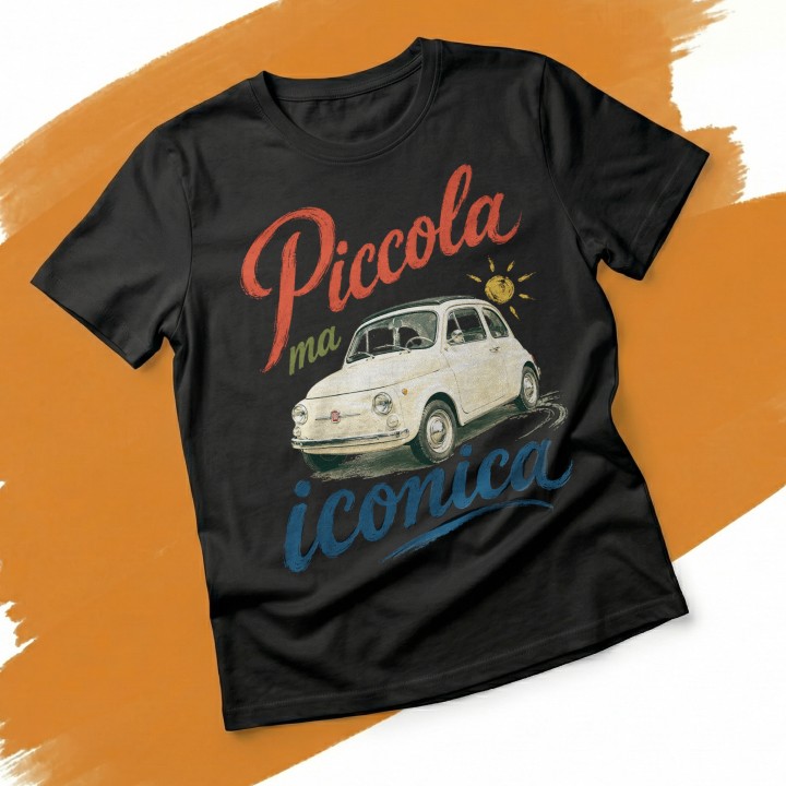 Koszulka - Vita al Sole - Fiat 500 Piccola ma iconica - Galeria - (000)_Miniatury