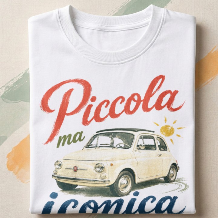 Koszulka - Vita al Sole - Fiat 500 Piccola ma iconica - Galeria - (000)_Miniatury