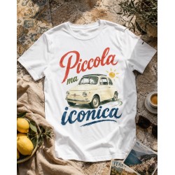 Koszulka Piccola ma iconica – włoski Fiat 500 w stylu retro