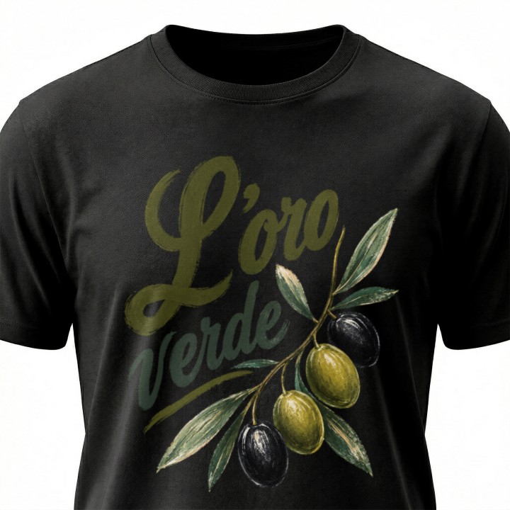 Koszulka - Vita al Sole - Oliwka - L'oro verde - Galeria - (000_1)_UNI_BLACK