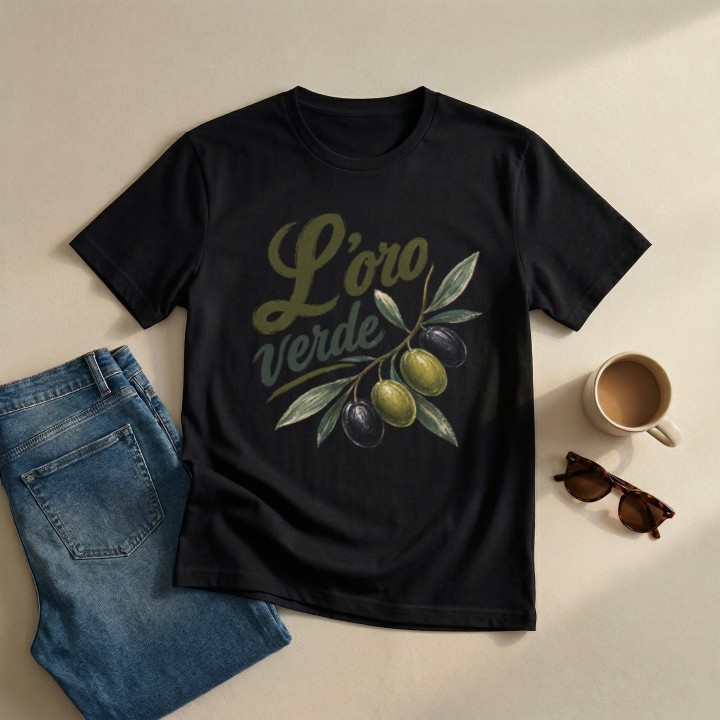 Koszulka - Vita al Sole - Oliwka - L'oro verde - Galeria - (000_1)_UNI_BLACK