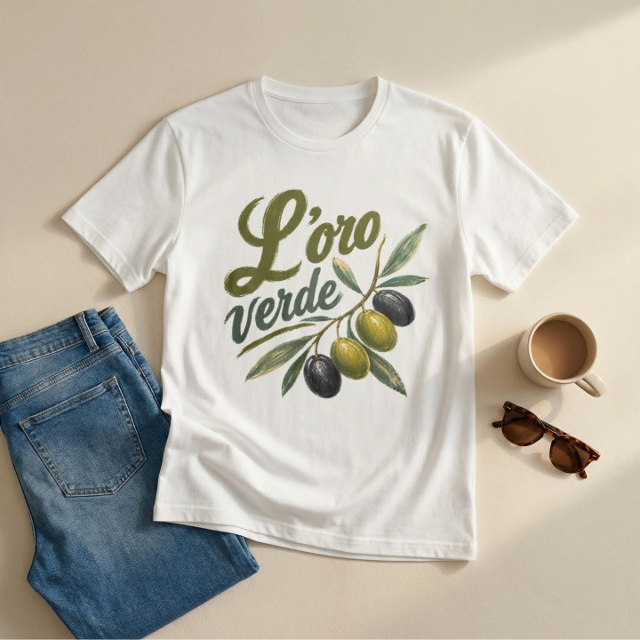 Koszulka - Vita al Sole - Oliwka - L'oro verde - Galeria - (000_2)_UNI_WHITE