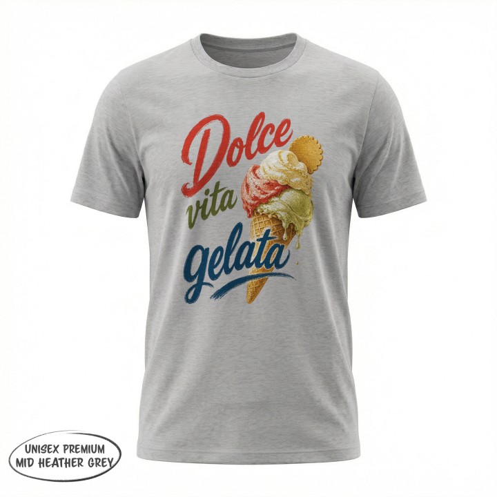 Koszulka - Vita al Sole - Lody - Dolce vita gelata - Galeria - (38)_Stanley_Mid_Heather_Grey