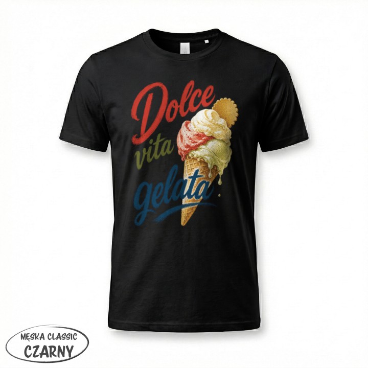 Koszulka - Vita al Sole - Lody - Dolce vita gelata - Galeria - (12)_F190_MEN_Black