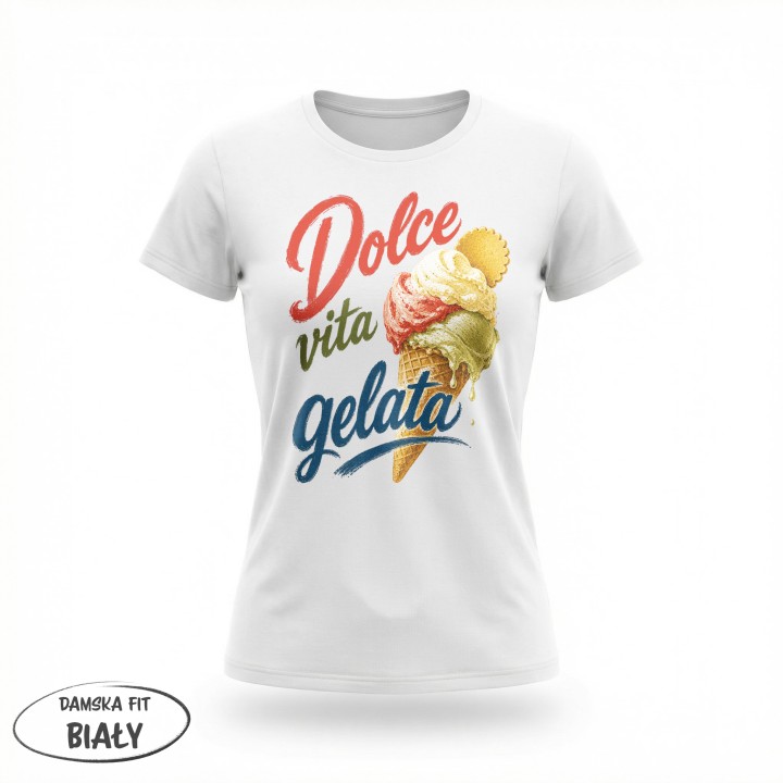 Koszulka - Vita al Sole - Lody - Dolce vita gelata - Galeria - (01)_F190_LADY_White