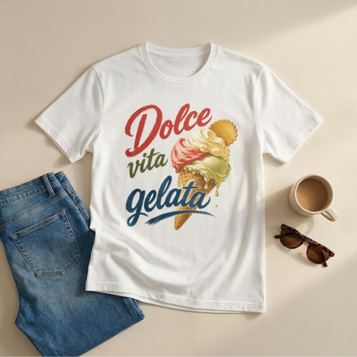 Koszulka - Vita al Sole - Lody - Dolce vita gelata - Galeria - (000_2)_UNI_WHITE
