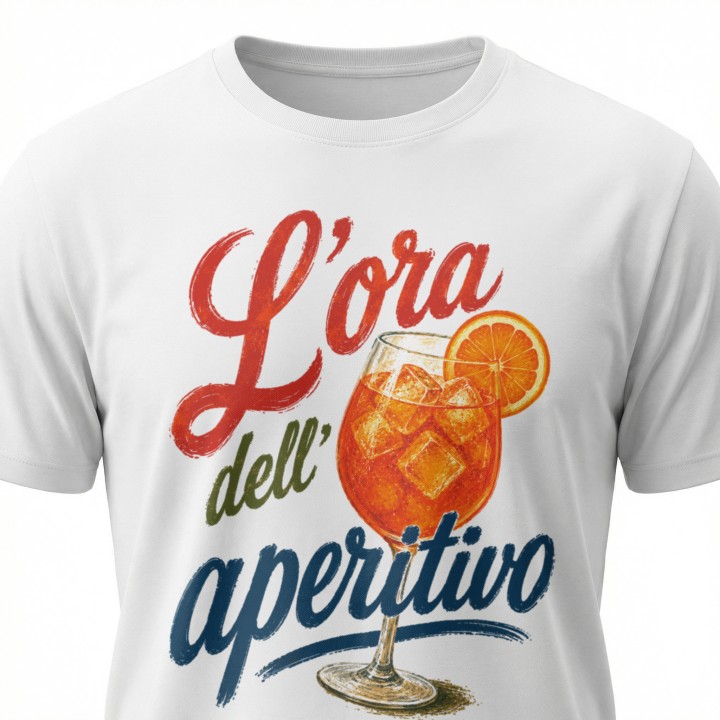 Koszulka - Vita al Sole - Aperol - L'ora dell aperitivo - Galeria - (000_2)_UNI_WHITE