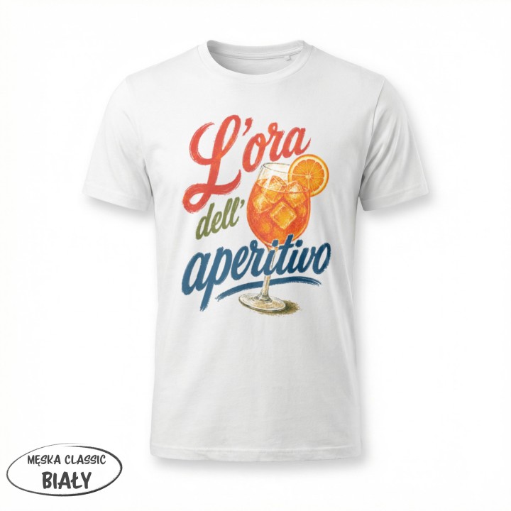 Koszulka - Vita al Sole - Aperol - L'ora dell aperitivo - Galeria - (11)_F190_MEN_White