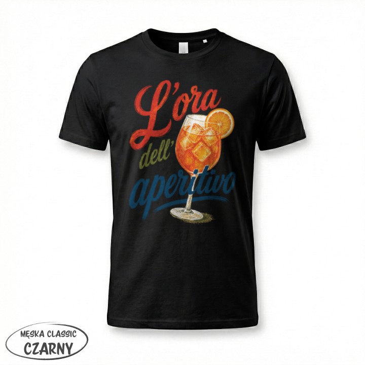 Koszulka - Vita al Sole - Aperol - L'ora dell aperitivo - Galeria - (12)_F190_MEN_Black