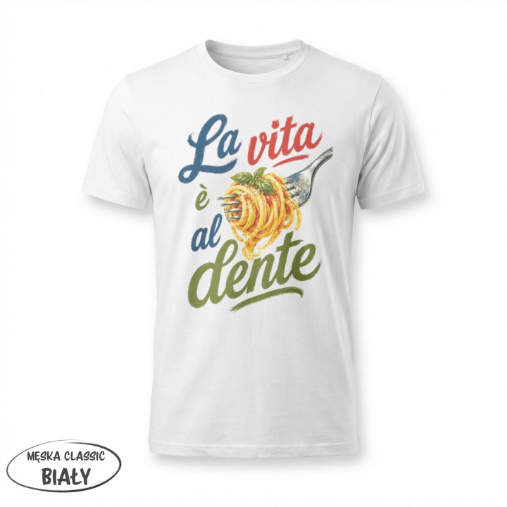 Koszulka - Vita al Sole - Makaron - La vita è al dente - Galeria - (11)_F190_MEN_White