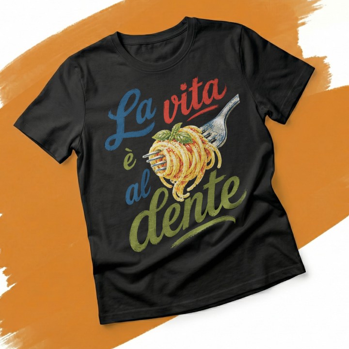 Koszulka - Vita al Sole - Makaron - La vita è al dente - Galeria - (000)_Miniatury