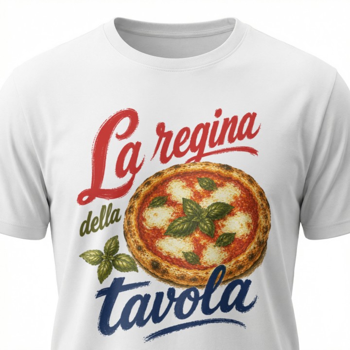 Koszulka - Vita al Sole - Pizza - La regina della tavola - Galeria - (000_2)_UNI_WHITE