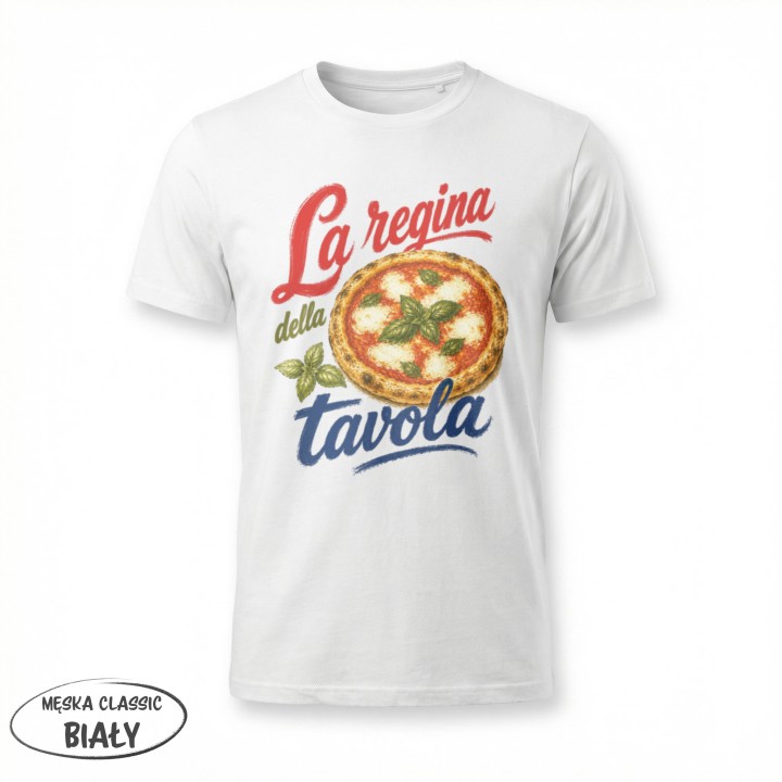 Koszulka - Vita al Sole - Pizza - La regina della tavola - Galeria - (11)_F190_MEN_White